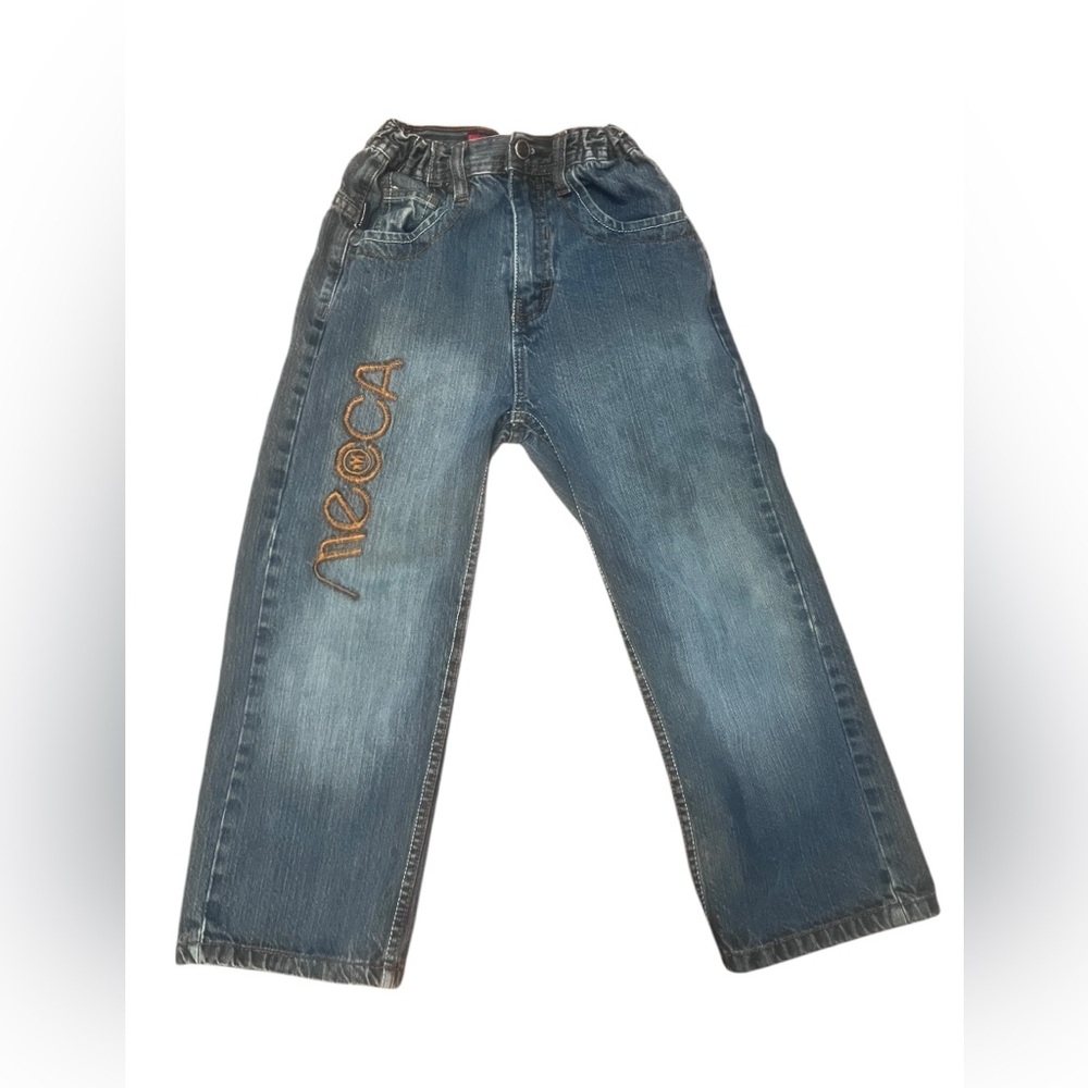 Retro Mecca Boy’s Blue Jeans with embroidery